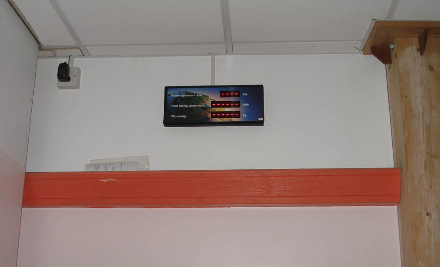 Performance display panel being installed 29th Oct 2014